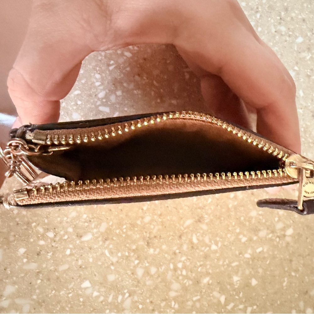 Coach Beige and Brown Key Card Holder - Picture 3 of 3